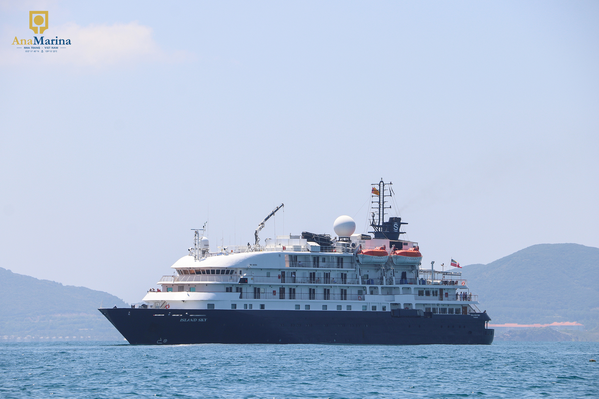 WELCOME INTERNATIONAL CRUISE SHIP ISLAND SKY TO ANA MARINA NHA TRANG